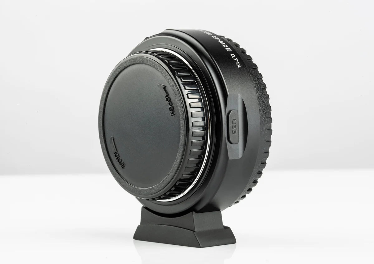 VILTROX EF-M2 II Focal Reducer Speed Booster Adapterfor Canon EF Mount Series Lens to M 4/3 VILTROX EF-M2 II Focal Reducer Speed Booster Adapterfor Canon EF Mount Series Lens to M 4/3